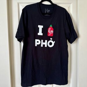 Black T-Shirt with I Pho Graphic